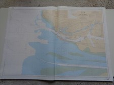 CARTE MARINE maritime du port du HAVRE chenal de Rouen - Edition SHOM 1992