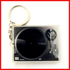 PLATINE VINYLE PORTE CLÉ ! TOURNE DISQUE Lecteur Collection 70 80 Vintage Hifi