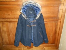 Manteau femme bleu marine, avec capuche taille 38, "Pimkie"