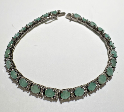 Bracelet tennis vert - bracelet,