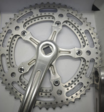 Pédalier crankset STRONGLIGHT 99 BIS vélo double plateaux 42-52, Pédales SHIMANO