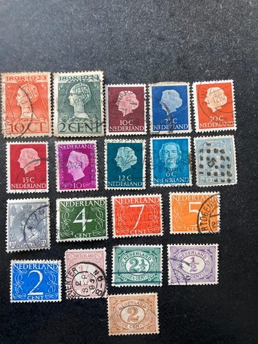 Lot timbres pays bas - 21,
