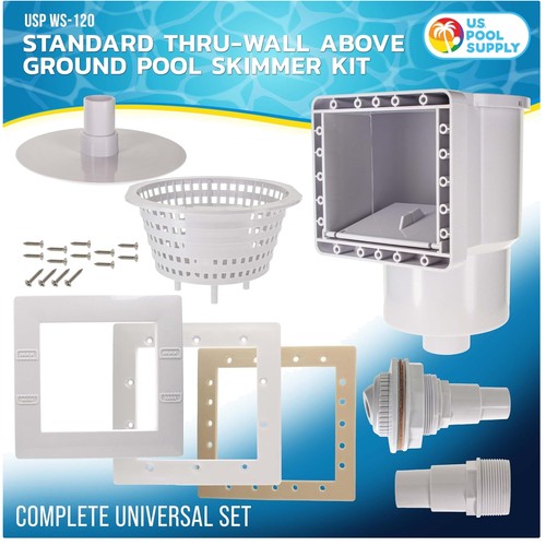 Universal pool skimmer set - pool,