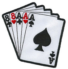 Ecusson patche Poker Full patch casino badge brodé thermocollant 