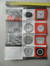 Pendule Horloge FLASH Manuel Guide Brochure Vintage