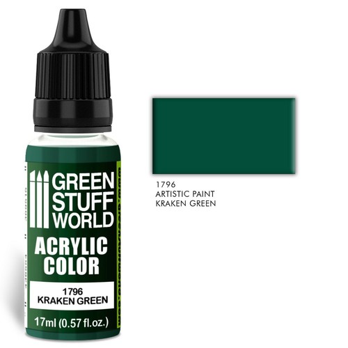 Peinture maquette kraken green - peinture,