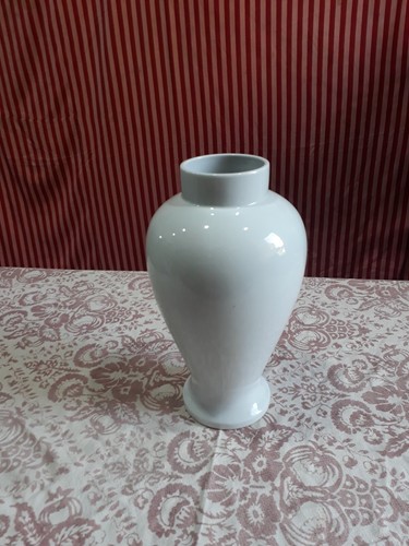 Grand vase blanc porcelaine - vase,