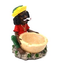 Rasta Jamaican Man Holding
