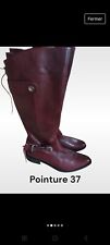 botte cuir femme P .37 marque