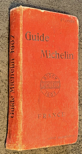 Guide michelin rouge 1907 - rouge,
