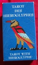 TRES RARE JEU VINTAGE EGYPTIEN 80 CARTES TAROT DES HIÉROGLYPHES ANGLAIS FRANÇAIS