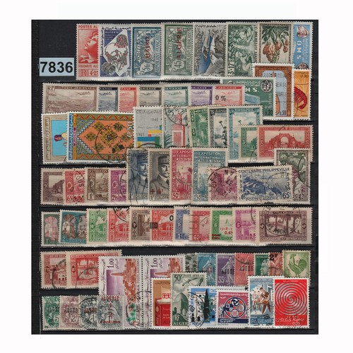7836 algerie lot timbres - lot, 71