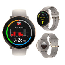 Polar Ignite 3 Sport GPS Bluetooth Smartwatch Poignet étanche HRM Gris/Or