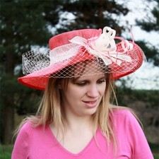 Chapeau mariage voilette fleur - chapeau,