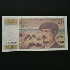 BILLET 20 FRANCS DEBUSSY 1993