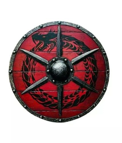 Bouclier templier armure - , ronde