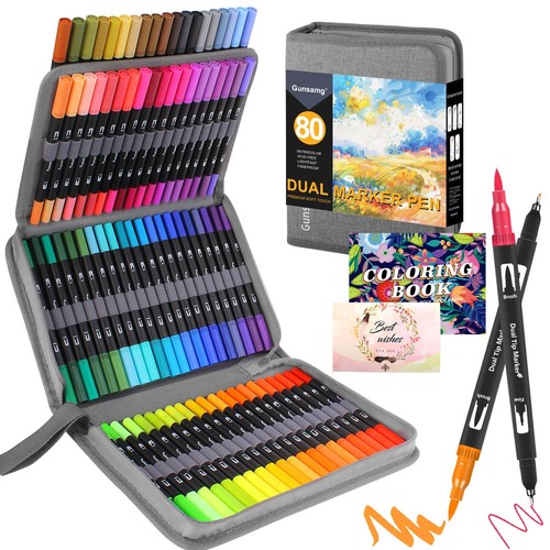 Feutres coloriage adulte - 80,