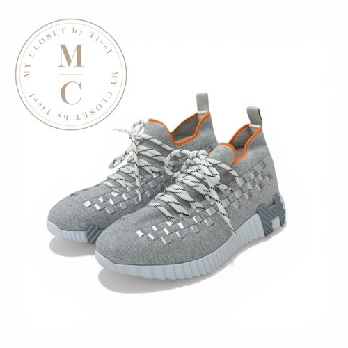Baskets tissu gris hermes - tissu,