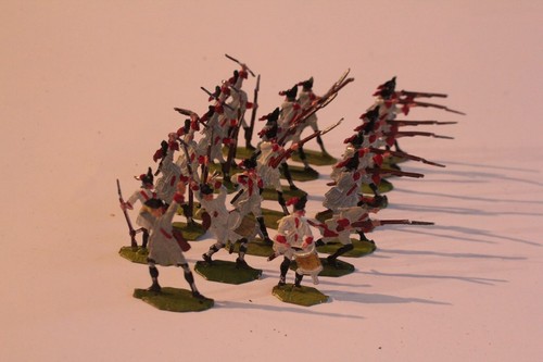 Soldats plats étain oki - d'étain,