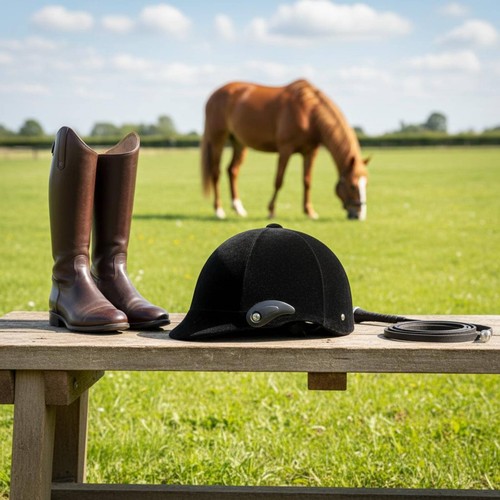 Casque équestre réglable - casque,