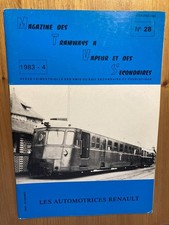 Magazine tramways vapeur secondaires 1983 28 Les automotrices Renault