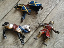 Papo&Schleicht&Bully-Lot chevalier médiéval&montures