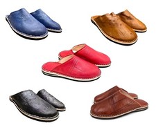 Babouches en Cuir Bout Rond -