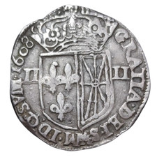 quart d'écu 1608 saint-palais henri 4 navarre