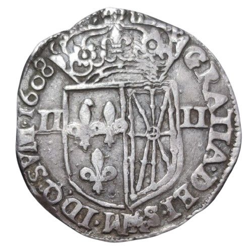 Quart écu 1608 saint - quart, saint-palais