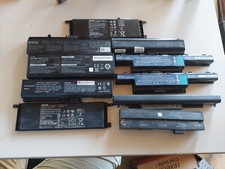 Lot de 10 Batteries pour Ordinateur Portable En L'état  non testé acer asus hp .