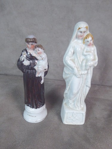 Deux figurines anciennes - figurines, anciennes,