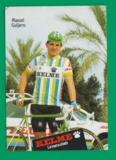 CYCLISME carte cycliste MANUEL GUIJARRO équipe KELME 1988