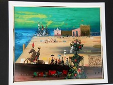 CALOGERO Jean (1922-2001)HUILE S/ T -1976 "CARNAVAL A VENISE/VILLE FLOTTANTE" -F