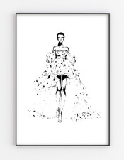 Affiche imprimée croquis