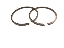 2 SEGMENTS "AB-FRANCE" 52 x 3mm COUPE OBLIQUE MOTOS ANCIENNES OLD STOCK "NOS"