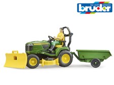 Bruder Jouets John Deere X949 Ride Sur Tondeuse + Conducteur 1:16 Echelle Non