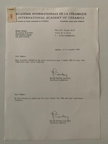 Archive ceramiste jacques - archive, du