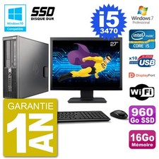 PC HP Z220 SFF Ecran 27" Core