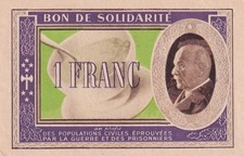 1 Franc Bon de Solidarité - 1941-1942 - Série C