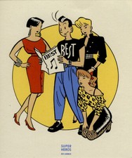 CHALAND SÉRIGRAPHIE BEST EX-LIBRIS SUPER HÉROS 1995