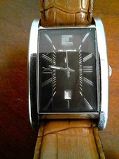 Montre Homme TED LAPIDUS, années 80. Bracelet cuir. Tout d'origine.