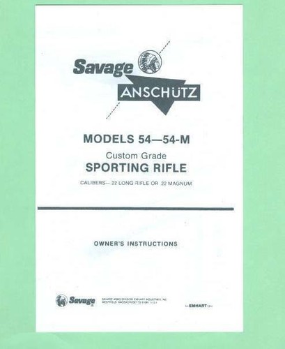 Savage anschutz 54m - savage,