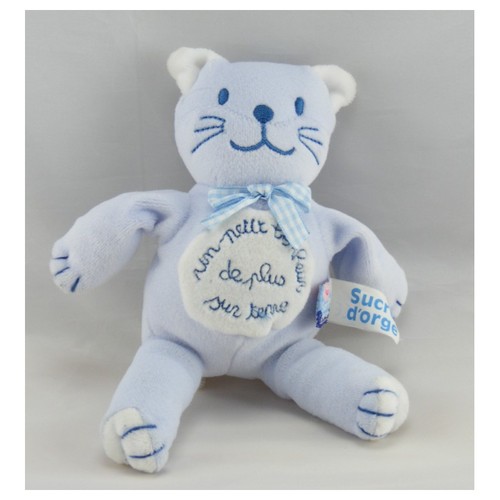 Doudou chat bleu - chat, un