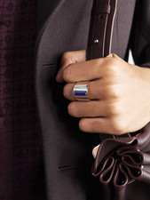 Bague bleu lapis-lazuli &