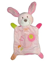 Doudou plat LAPIN rose
