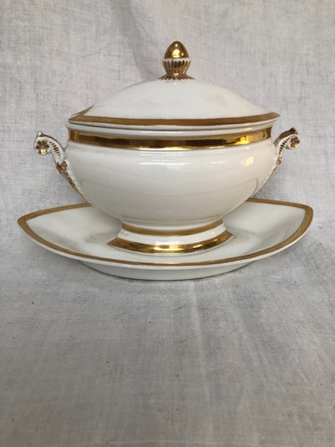Sauciere couverte porcelaine - sauciere,