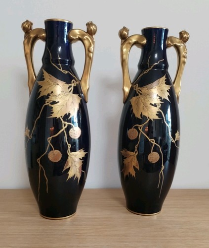 Paire grands vases art - paire,