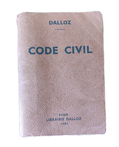 Ancien code civil dalloz - civil, 1951