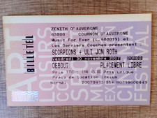 Billet De Concert Scorpions