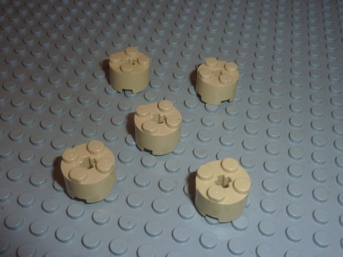 Lego tan brick round 2x2 - brick,